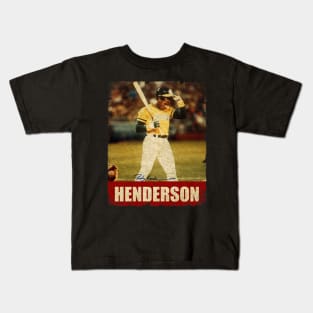 Rickey Henderson - NEW RETRO STYLE Kids T-Shirt